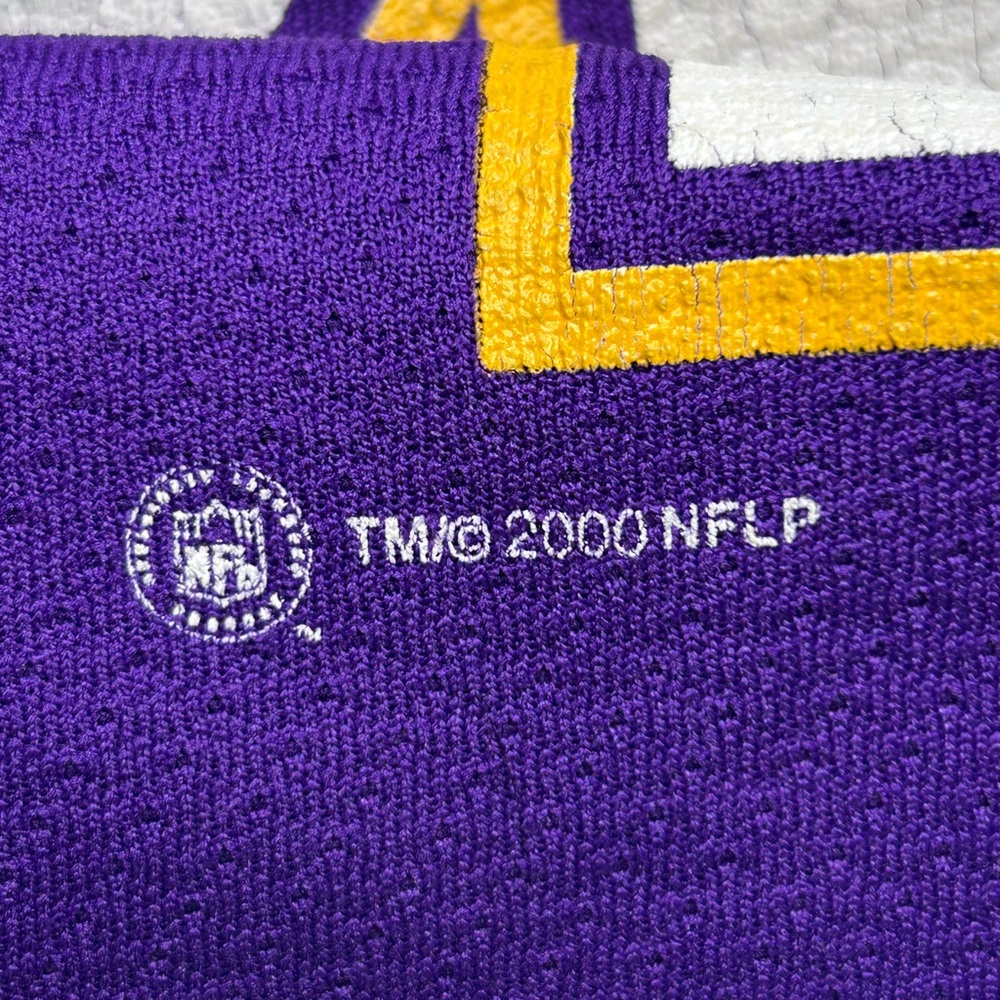 Vintage 90s Randy‎ Moss Minnesota Vikings Shirt Size Medium Sport Attack *READ - Picture 12 of 16